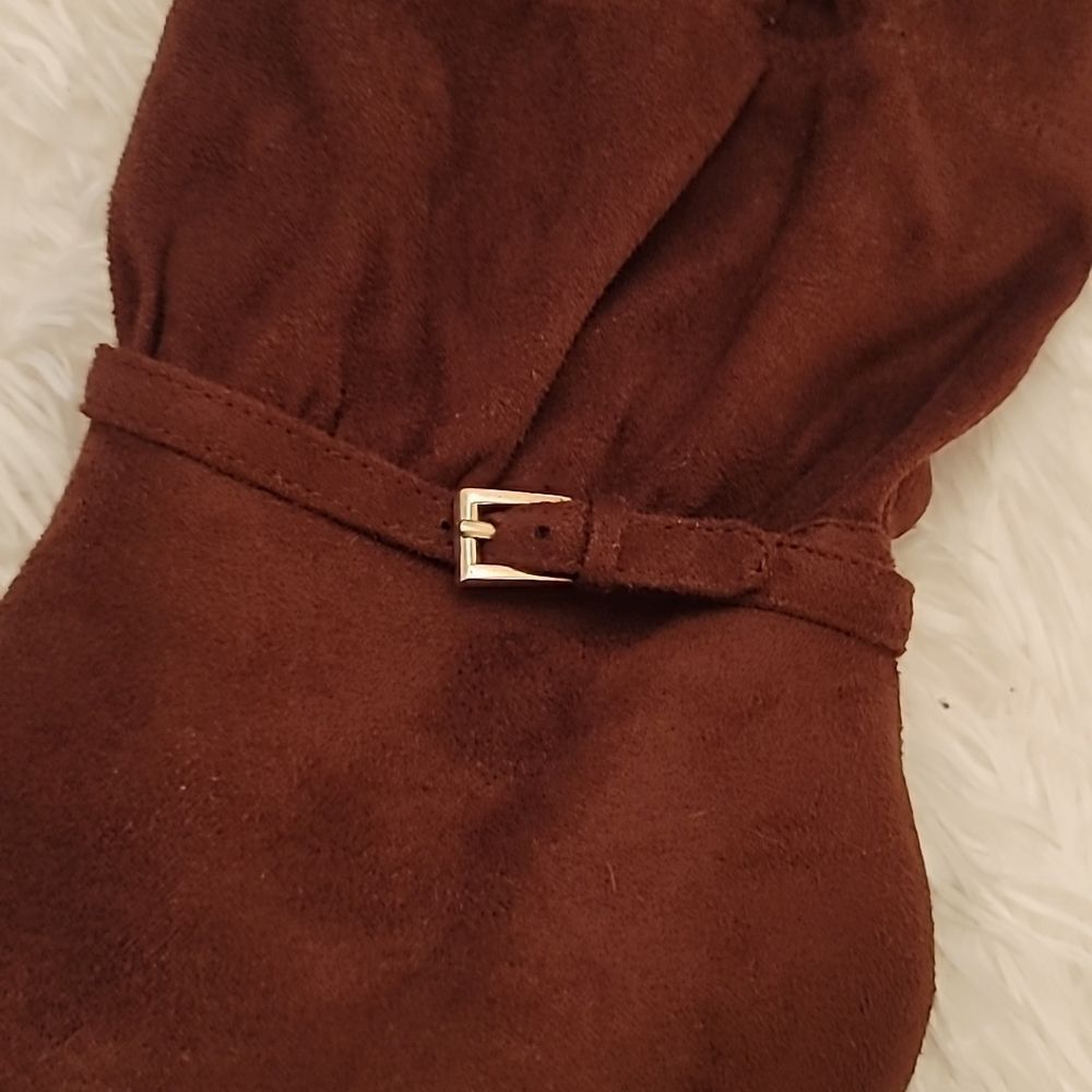 Qupid Ruched Pointed Toe Boots - Picture 10 of 15